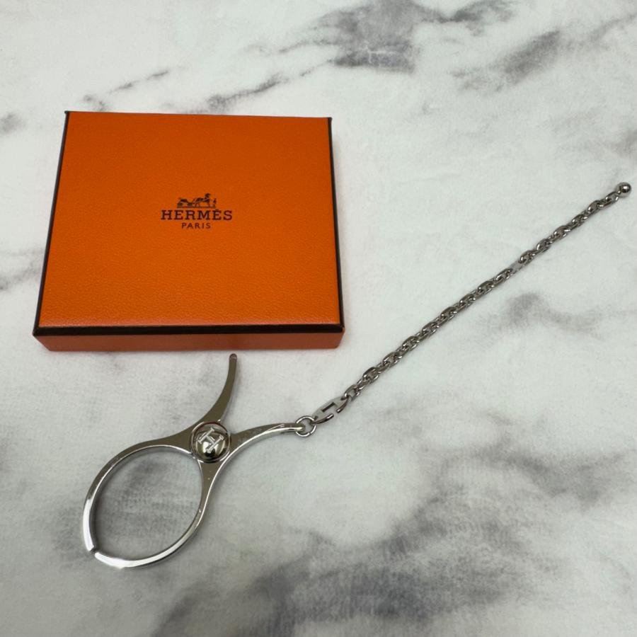 HERMES エルメス グローブホルダー 手袋ホルダー シルバー