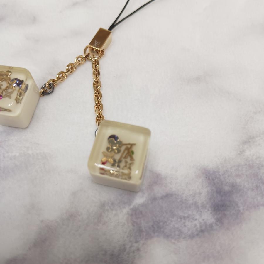 LOUIS VUITTON　ルイヴィトン キューブストラップ 携帯ストラップ チャーム  M65323 箱付き美品 送料無料！ |  | 09