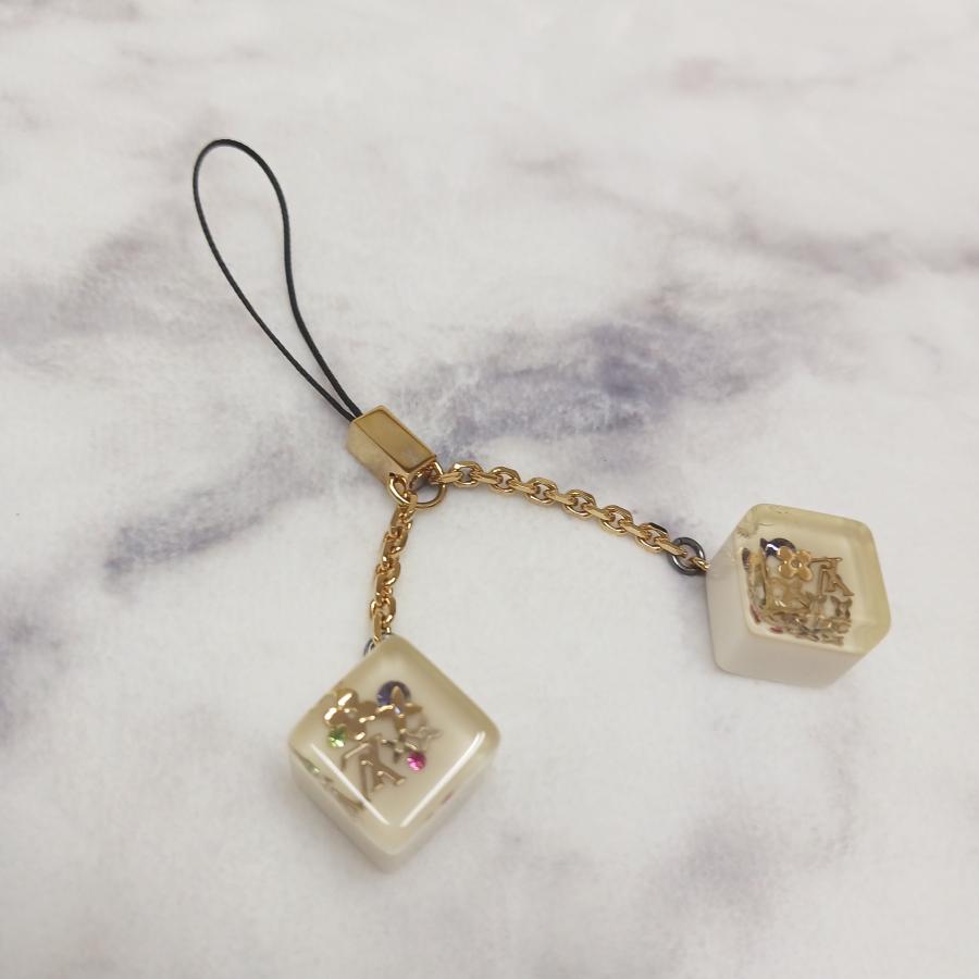 LOUIS VUITTON　ルイヴィトン キューブストラップ 携帯ストラップ チャーム  M65323 箱付き美品 送料無料！ |  | 04