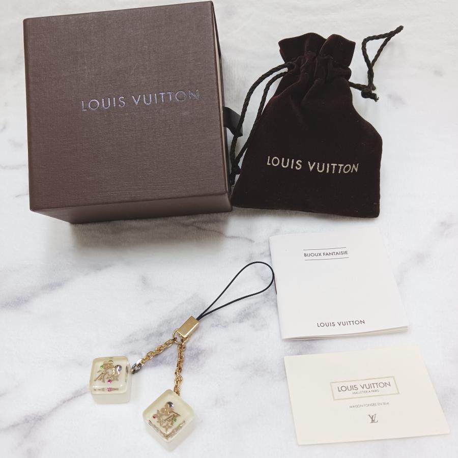 LOUIS VUITTON　ルイヴィトン キューブストラップ 携帯ストラップ チャーム  M65323 箱付き美品 送料無料！ |  | 01