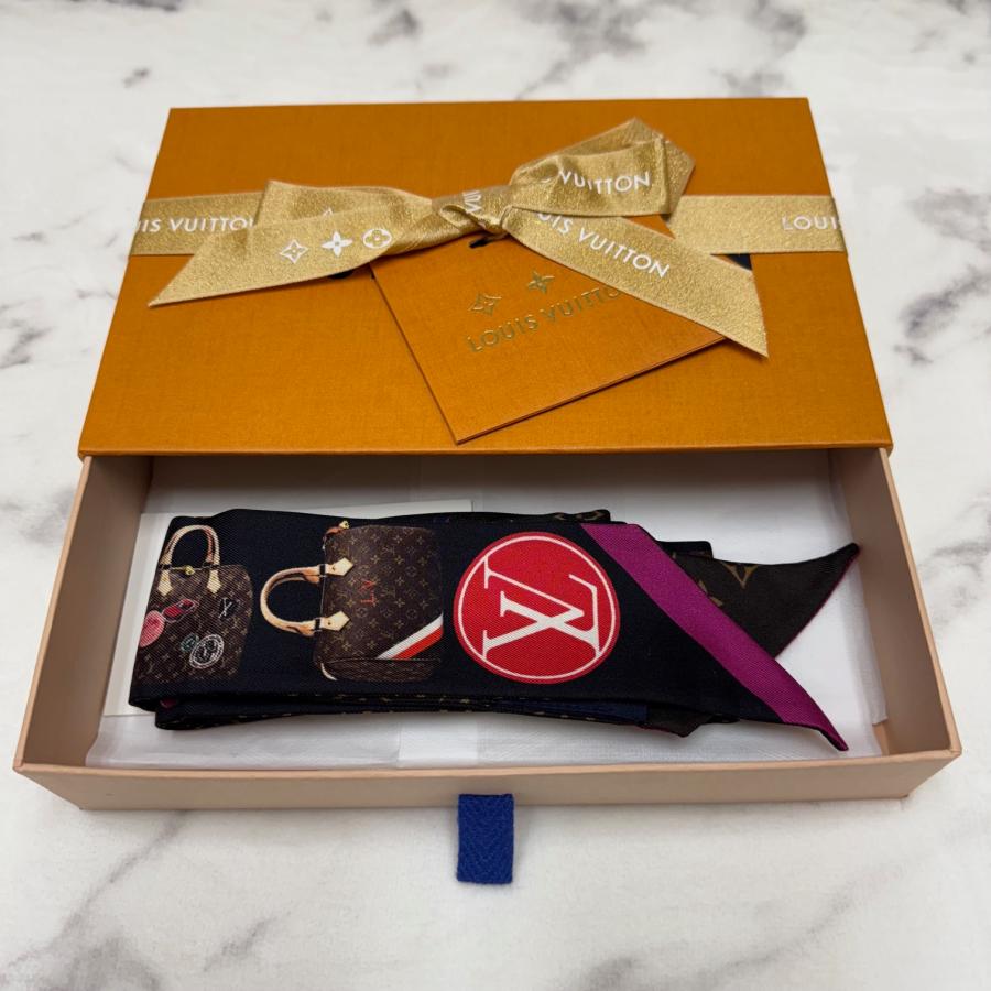 ルイヴィトン バンドー スカーフ ツイリー ブラック系 送料無料　 |  | 01