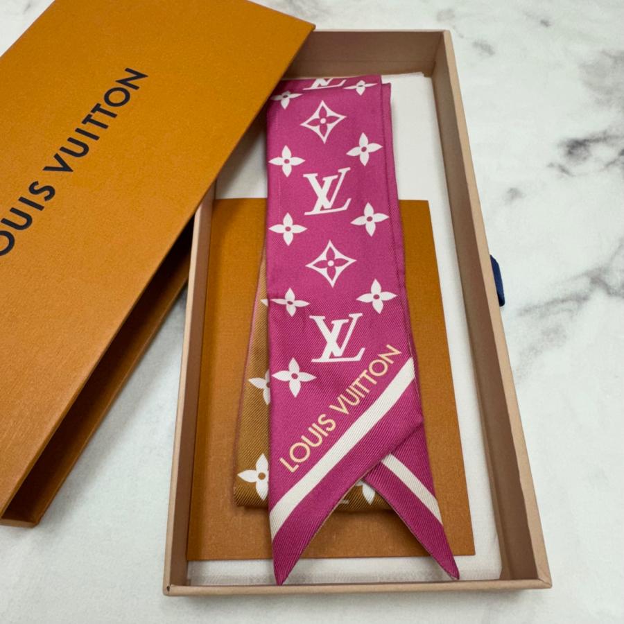 ルイヴィトン バンドー スカーフ ツイリー ピンク系 タグ外れ 格安販売 業販価格 送料無料　 |  | 01