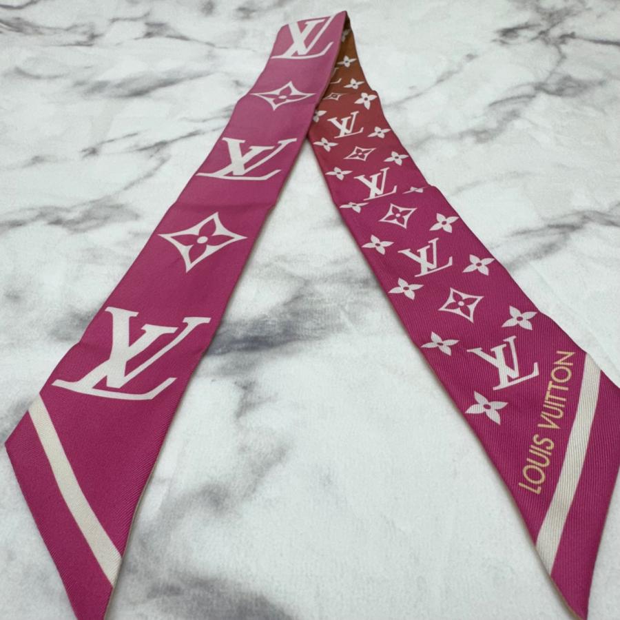 ルイヴィトン バンドー スカーフ ツイリー ピンク系 タグ外れ 格安販売 業販価格 送料無料　 |  | 04