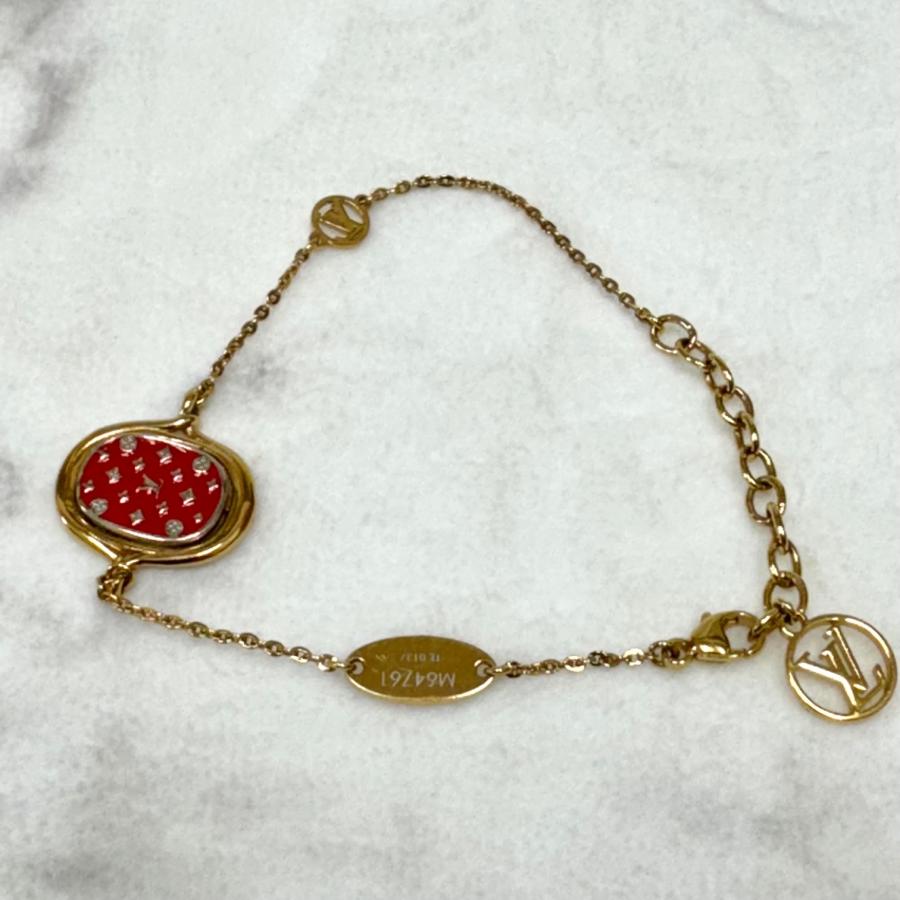 ルイヴィトン ブレスレット ブラスレ レイディ ラッキー ゴールド レッド シルバー M64761 送料無料 |  | 03