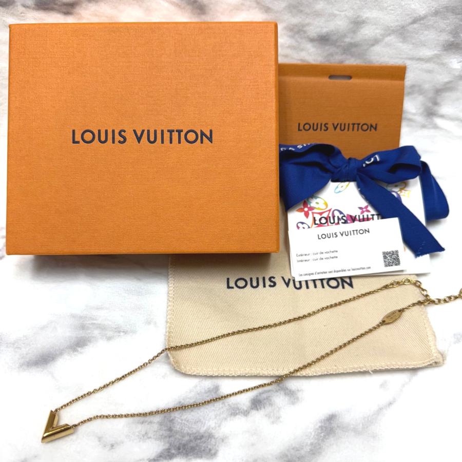 ルイヴィトン ネックレス エセンシャルV ゴールド M61083 箱リボン付き 送料無料(1) | 