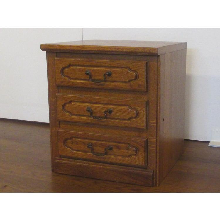 【送料無料】　ベルギー製　３段チェスト　ブラウン | 