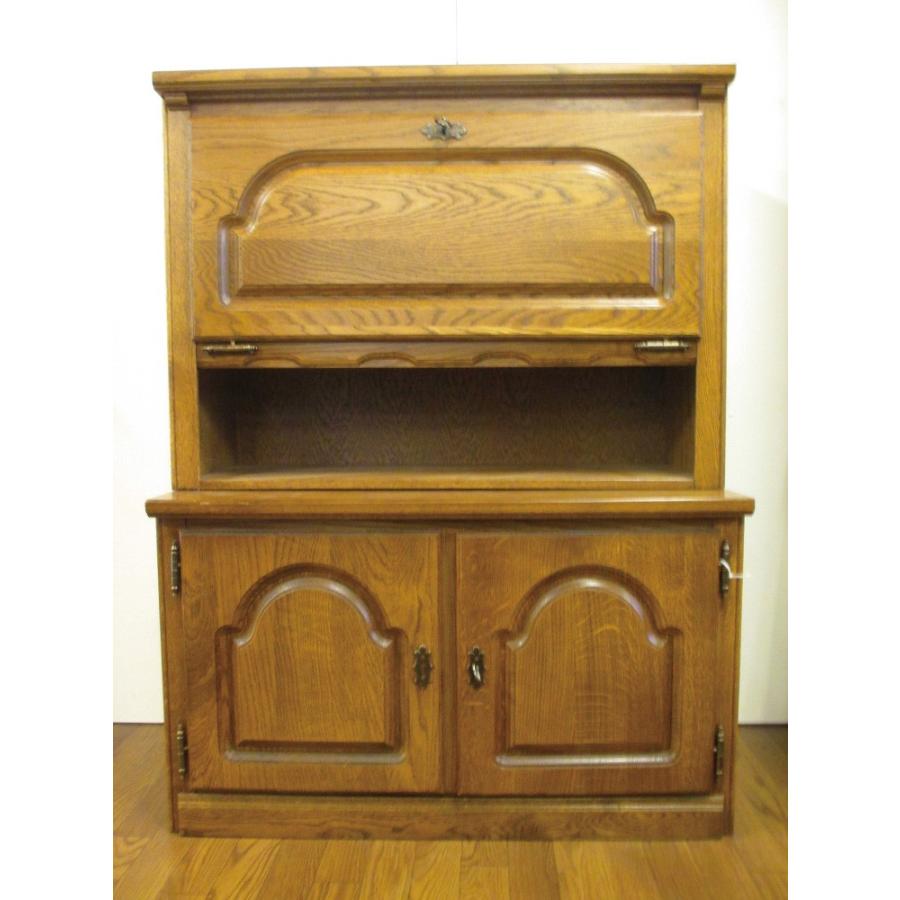 【送料無料】　ベルギー製　ライティングビューロー　ミラー（鏡）ガラス棚付 | 