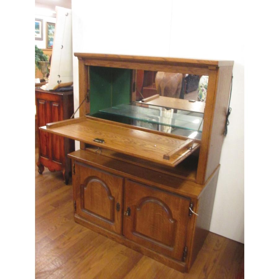 【送料無料】　ベルギー製　ライティングビューロー　ミラー（鏡）ガラス棚付 |  | 01