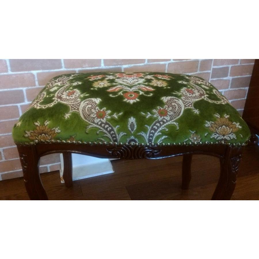 送料無料　イタリア製 金華山 スツール（グリーン×ブラウン） |  | 02