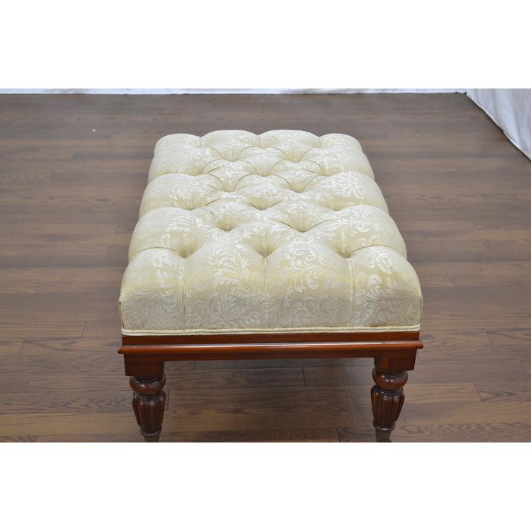 送料無料 在庫処分 スツール 木製 キャスター付き ジャンセン マホガニー オットマン ワイド アンティーク 輸入家具 モダン クラシック |  | 02