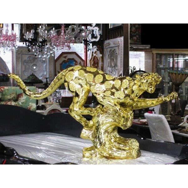 送料無料　ヒョウ 置物 オブジェ 動物 ゴールド |  | 02