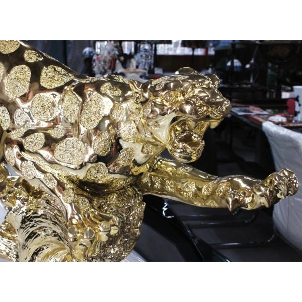 送料無料　ヒョウ 置物 オブジェ 動物 ゴールド |  | 03