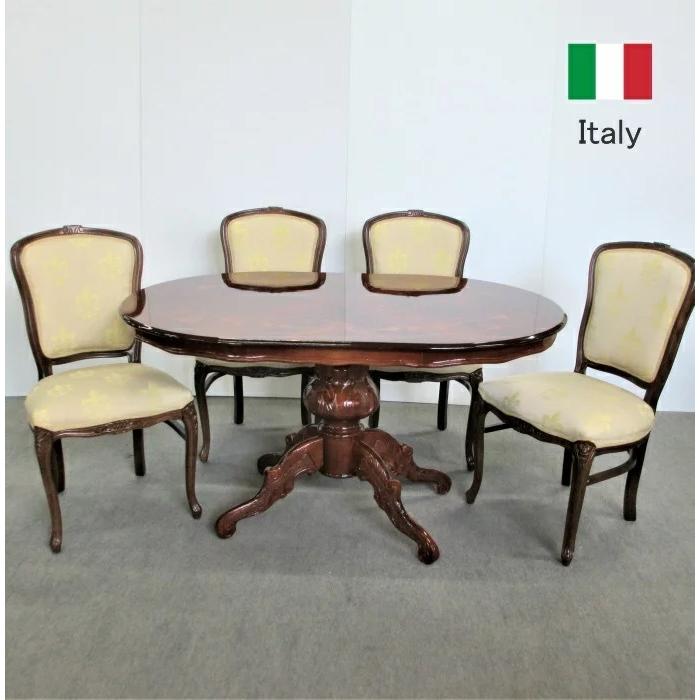 新入荷 イタリア製 象嵌ダイニングセット5点 ecousarecycling.com