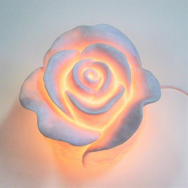 テーブルランプ バラ ランプ ベッドサイド 白 ホワイト 姫系 インテリア雑貨 間接照明 ライト かわいい アンティーク モダン ヨーロッパ 送料無料 |  | 02