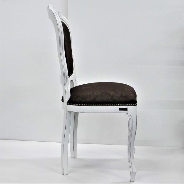 イタリア製 ダイニングチェアー ダマスク柄ブラウン×ホワイト |  | 04