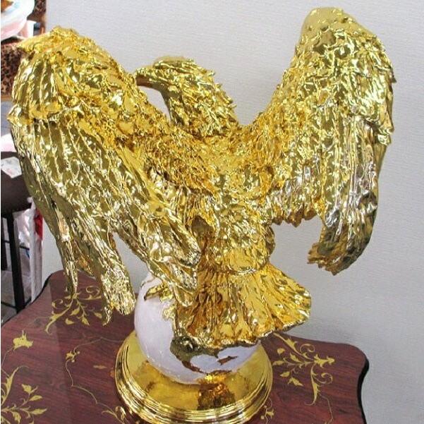 【送料無料】鷹 置物 タカ オブジェ ゴールド  動物　アニマル 金 インテリア 雑貨　輸入雑貨 |  | 02