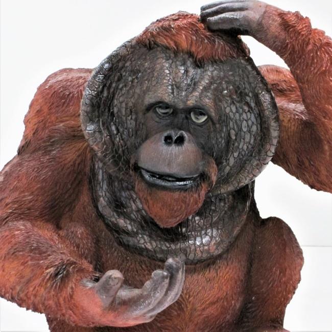 輸入雑貨　北欧　ゴールド　『オラウータンのオブジェ』　開運　縁起物　大きい 輸入雑貨 北欧 ゴールド 『オラウータンのオブジェ』 開運