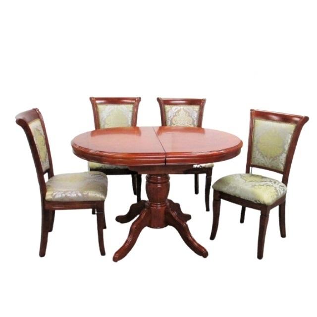 伸長式 ダイニングテーブルセット 5点 150 120 伸縮 イタリア製 ヨーロピアン アンティーク クラシック 送料無料 開梱設置 |  | 01