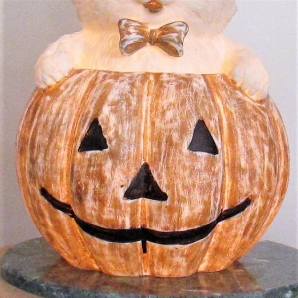 テーブルランプ ハロウィン 猫 かぼちゃ 間接照明 1灯 テーブルライト オブジェ カボチャ ねこ かわいい アンティーク調 ヨーロピアン 送料無料 |  | 02
