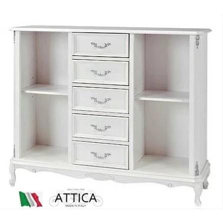 サイドボード アッティカ ATTICA アウトレット ホワイト イタリア 姫系 猫脚 ロココ調 ヨーロピアン アンティーク 送料無料 北欧 クラシック I-8001-SB | 