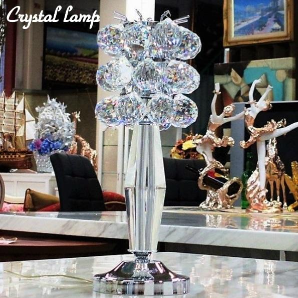 テーブルランプ 1灯 クリスタル シルバー スタンドライト 間接照明 おしゃれ スタンド照明 スタンドシャンデリア ヨーロッパ プリンセス 送料無料 |  | 01