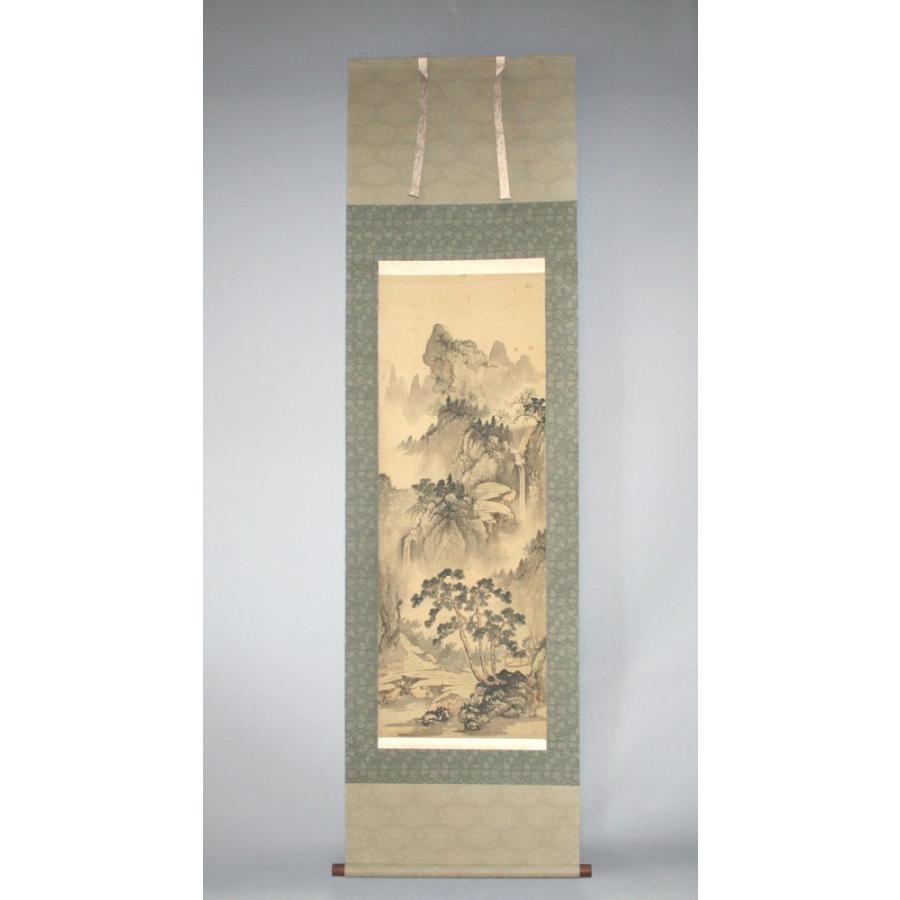 【送料無料】水墨山水 掛け軸 | 