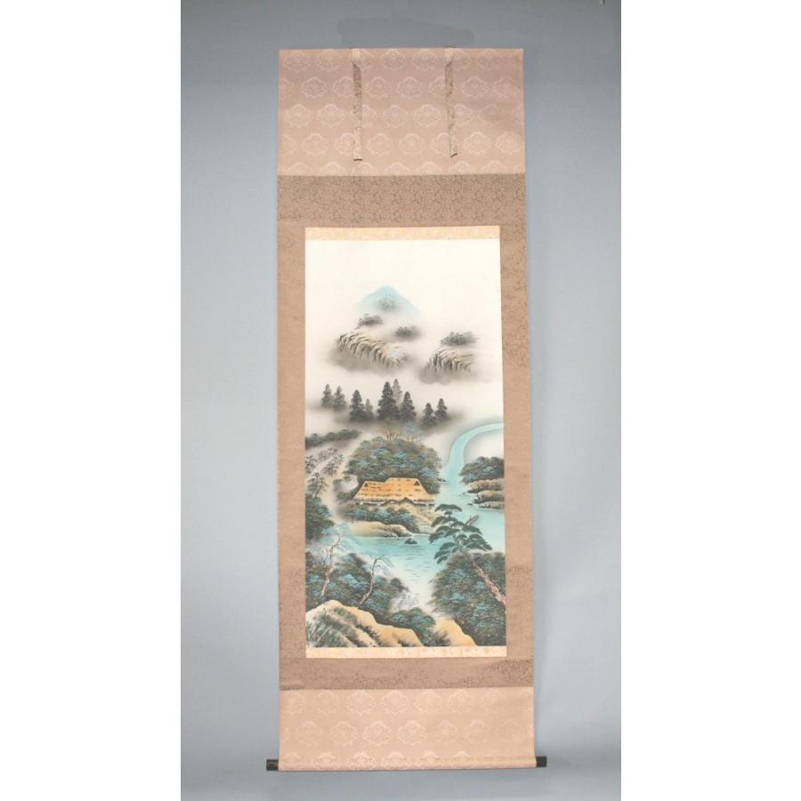 【送料無料】彩色山水 掛け軸 新築祝い 床の間　年中掛け | 
