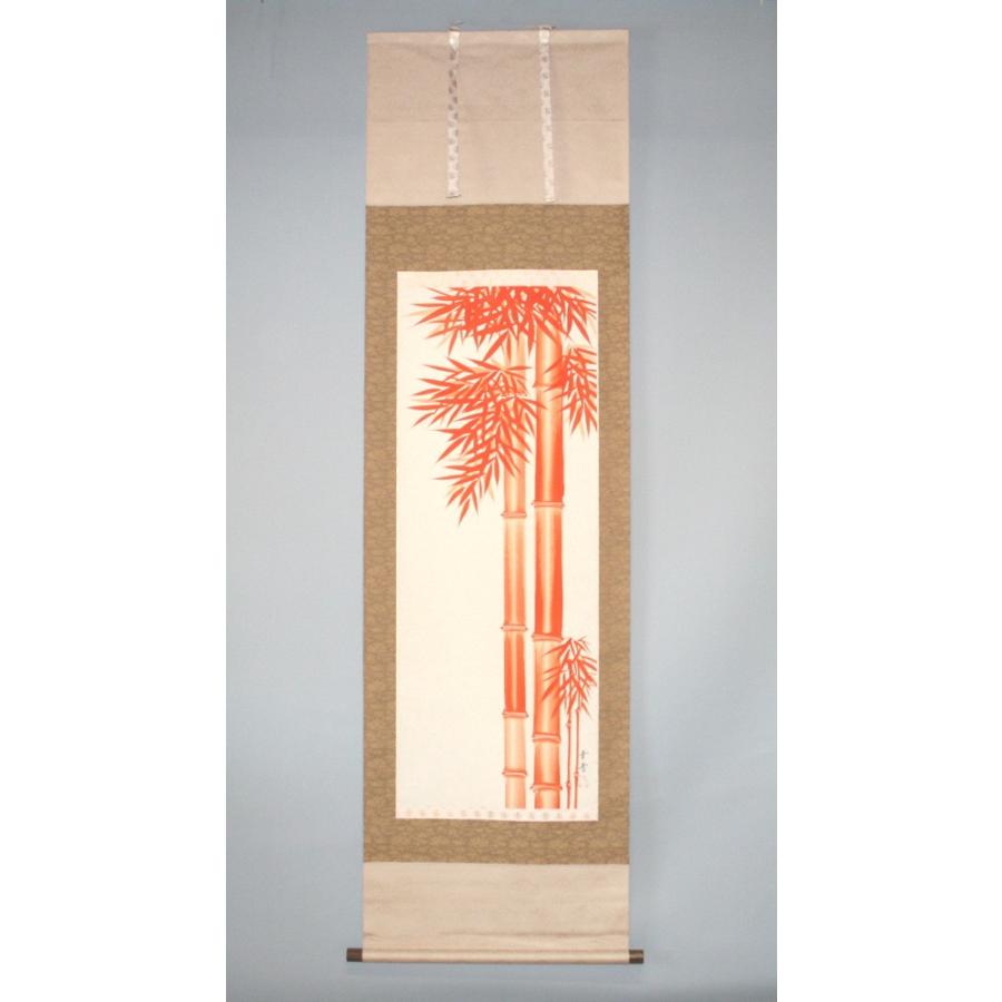【送料無料】朱竹　掛軸　 | 