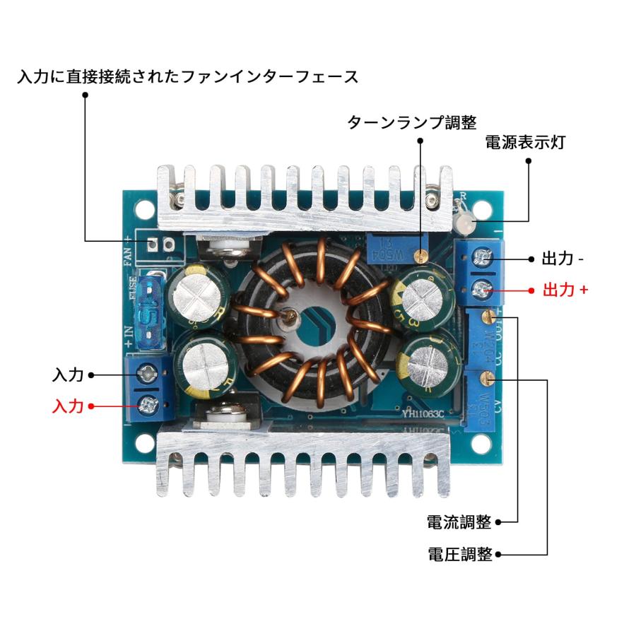専用 ご確認 DROK コンバーター DC 10-32V から 10-46V 150W 8A 可変出力 定