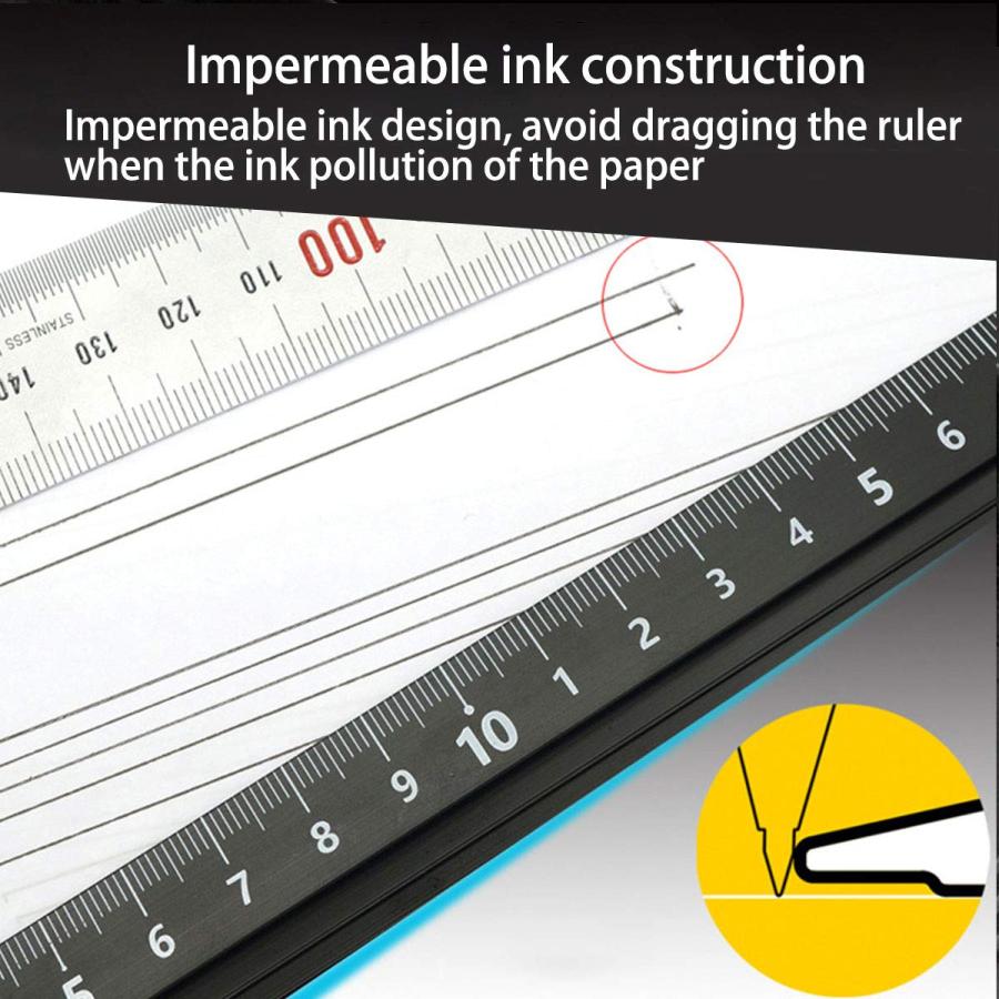 ZOA カッター定規 曲尺 アルミスケール カット カッターガイド 裁断定規 カッター用 アルミニウム合金 30cm |  | 01