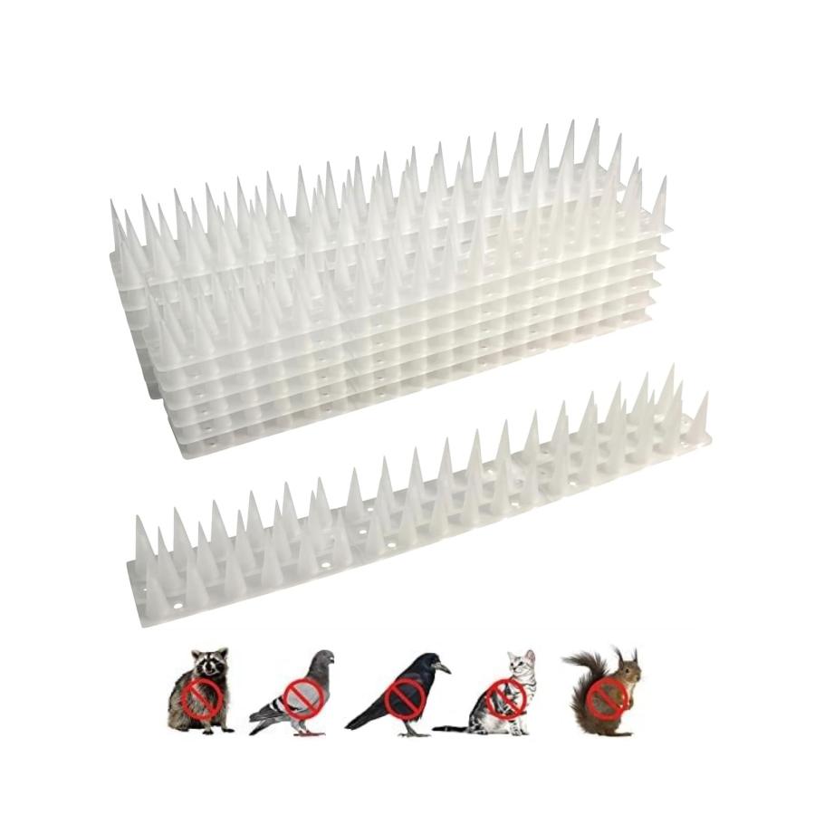 fieldlabo トゲトゲマット 鳥よけ カラスよけ 鳩よけ 糞害 対策 迷惑な 巣作り 防止グッズ 14枚入り (透明) | 