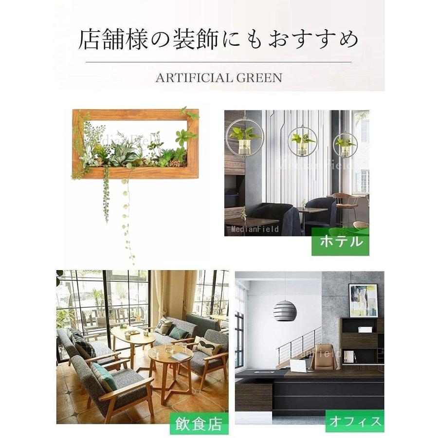 MedianField 【 ウォールグリーン 壁掛け フェイク 木枠 】 フェイクグリーン 観葉植物 造花 おしゃれ インテリア 人工観葉植物 エアー |  | 06