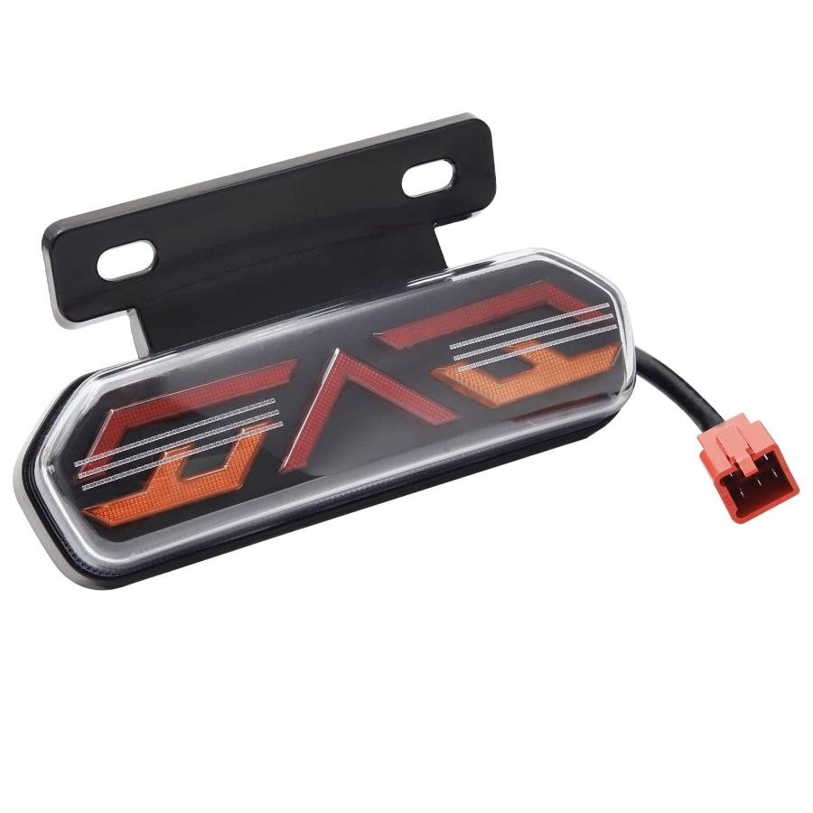 Aoling バイク テールランプ 12V ブレーキ スモール ウインカー 統合機能 オートバイ リアライト コネクタ配線 クリアレンズ オートバイ | 