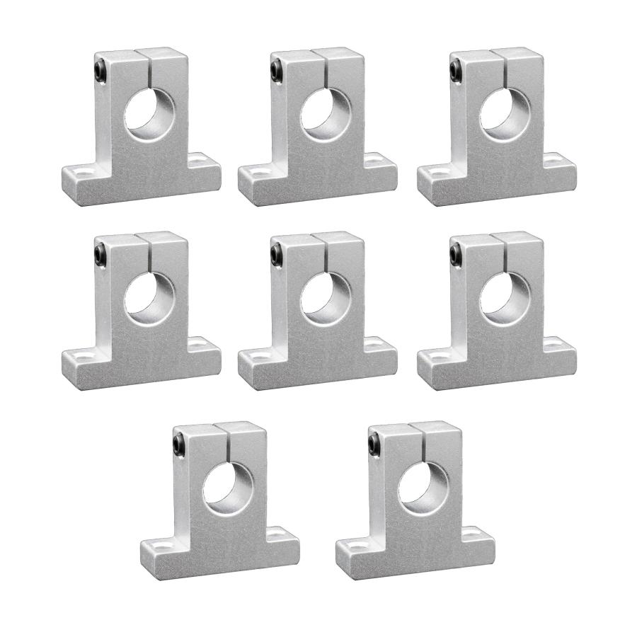 HAMILO リニアレールシャフトサポート 約12mm径シャフト シャフトブラケット 8点セット | 
