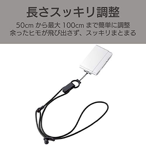 エレコム デジカメ用 ネックストラップ コンパクト L ブラック DGS-010BK｜hyper-market｜02