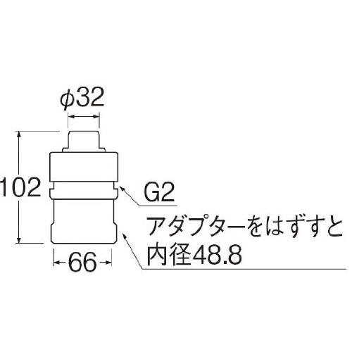 SANEI 流し部品 防臭アダプター 排水管の防臭用 H62-85｜hyper-market｜02