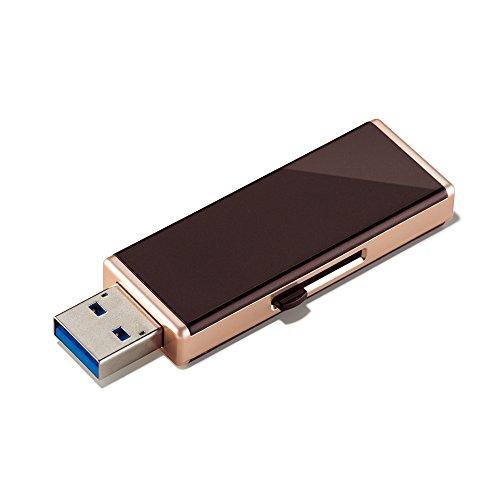 BUFFALO USB3.0/2.0用 キャップレス USBメモリー リッチブラウン 8GB RUF3-JW8G-RB｜hyper-market｜02