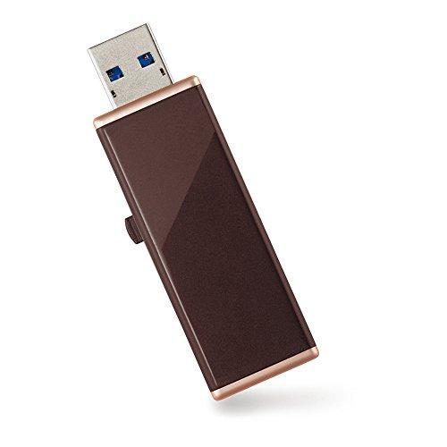 BUFFALO 女性向け キャップレスデザイン USB3.0用 USBメモリー 32GB リッチブラウン RUF3-JW32G-RB｜hyper-market｜03