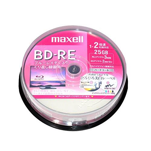 maxell 録画用 BD-RE 標準130分 2倍速 ワイドプリンタブルホワイト 25枚スピンドルケース BEV25WPE.25SP｜hyper-market｜02