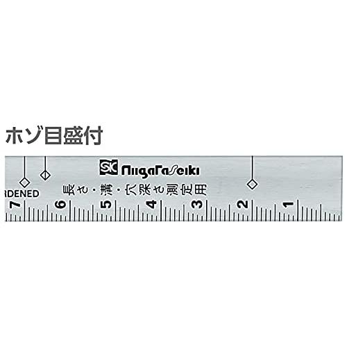 新潟精機 SK 日本製 ステン曲尺 紅龍 快段目盛 角厚 50cm NC-50CKD｜hyper-market｜03