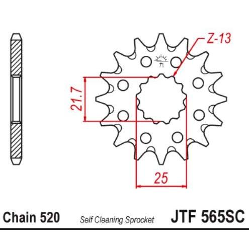 JT Sprockets フロントスプロケット 14T MT-25/MT-03 YZF-R25/YZF-R3 TDR250 TZR250 R1-Z S｜hyper-market｜04