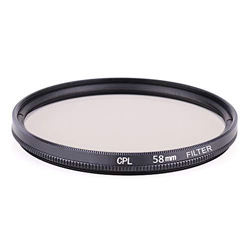 58mm 円偏光フィルター CPL レンズフィルター、コントラスト上昇・反射除去用 ねじ込み式 各メーカー対応 (58mm)｜hyper-market｜02