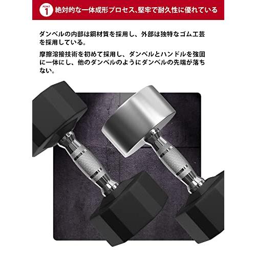 PROIRON 鋼 ダンベル だんべる 12kg 1個 鉄アレイ ダンベル ?? dumbelll set 家庭用および商業用に適しています｜hyper-market｜02