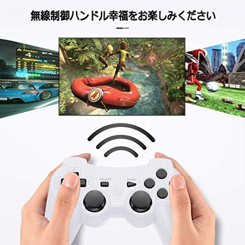 Fancyan PS3 用 ワイヤレスコントローラー 6軸センサー DUAL SHOCK3 ゲームパット 互換対応 USB ケーブル 日本語説明書(白｜hyper-market｜05