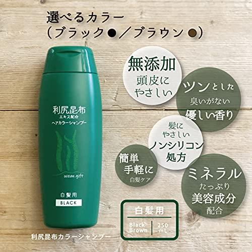 利尻昆布ヘアカラーシャンプー250ｍL(ブラック)｜hyper-market｜03