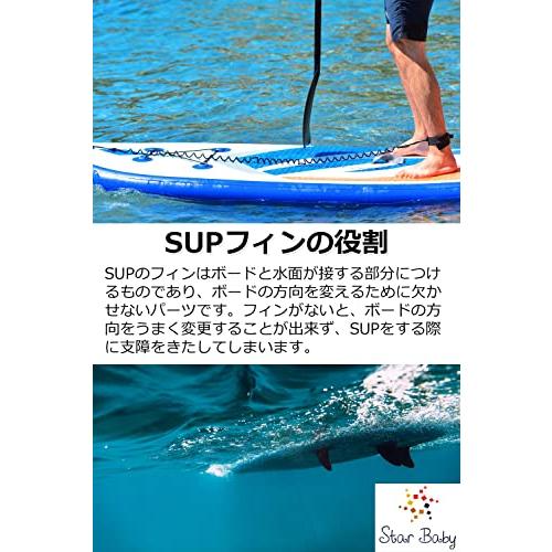 センターフィン supフィン パドルボードフィン 【取り付け/取り外しが簡単】 sup fin ブラック (9インチ)｜hyper-market｜02