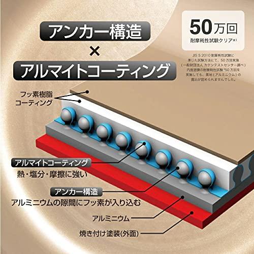 エバークック 炒め鍋 24cm オール熱源対応(IH対応) レッド 選べるシリーズ 取っ手の取れる 着脱式 ドウシシャ｜hyper-market｜08