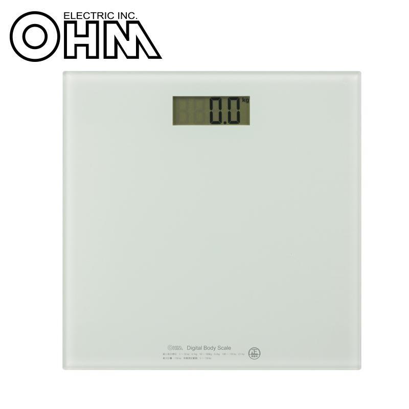 OHM デジタル体重計 HBK-T100-W 体脂肪計、体組成計