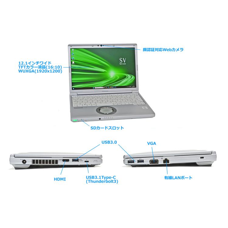 Let's note Panasonic ノートパソコン Wi-Fi6 Let's SV9 第10