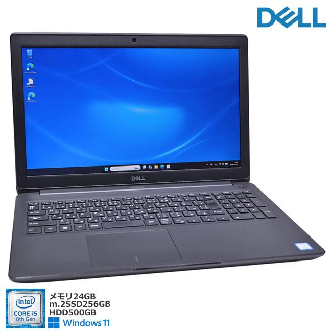 メモリ24G フルHD DELL Latitude 3500 Core i5 8265U M.2SSD256G HDD500G Webカメラ Wi-Fi USBType-C Windows11 | DELL